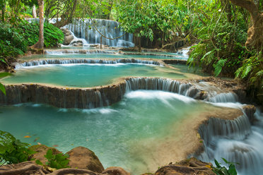 One of the many stunning waterfalls in Laos