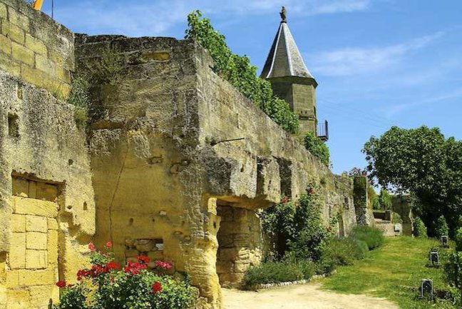Ancient walls enclosing a vineyard