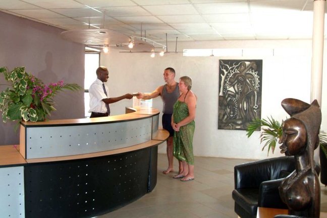 Reception area at Bakotu Hotel