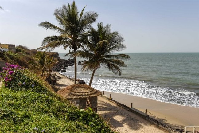 The coastline at African Village, Bakau, The Gambia