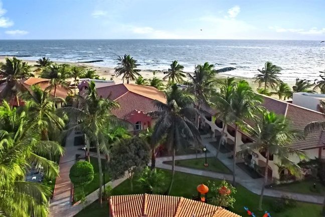 Aerial view at Ocean Bay Hotel, Cape Point, The Gambia