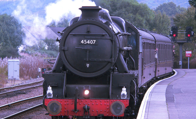 Jacobite Express steam train 