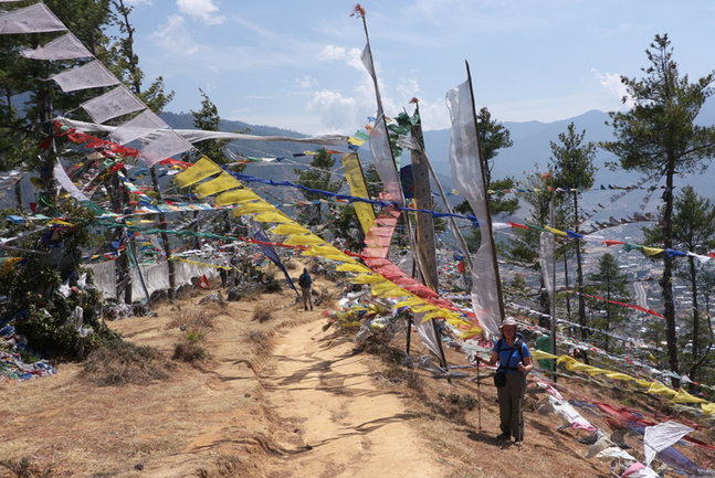 Final descent into Thimphu Image by Mr & Mrs Campbell