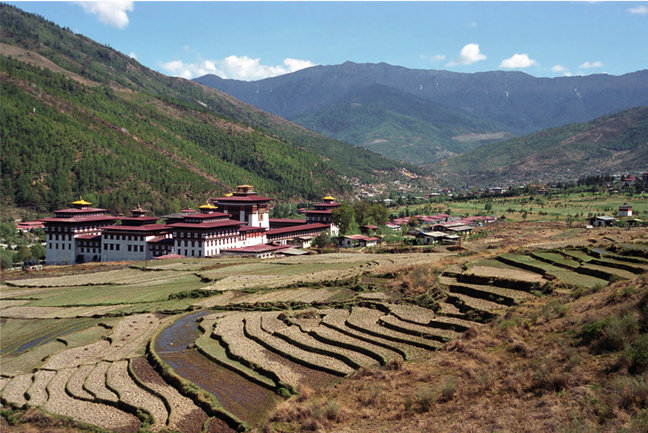 Thimphu Dzong in Bhutan. Image by A Harrison