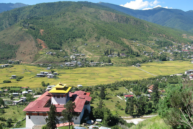 Paro Valley in Bhutan. Image by N Sloman