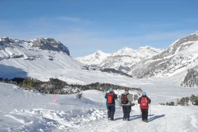 Enjoy walks into the neighbouring snow-covered valleys