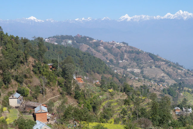 Himlayan view from Dhulikhel