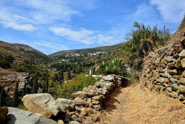 Ancient but well maintained paths on Andros