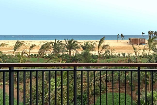 Balcony & view from an ocean front suite