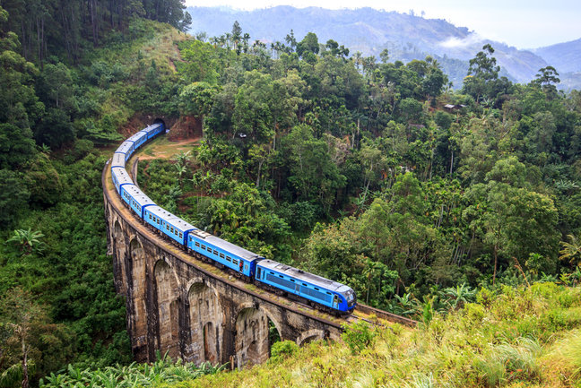 Scenic train enroute to Ella, Sri Lanka