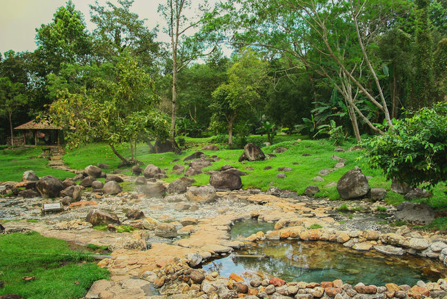 Hot Springs in Mae Fang National Park, Mon Pin, Fang, Chiang Mai, Thailand