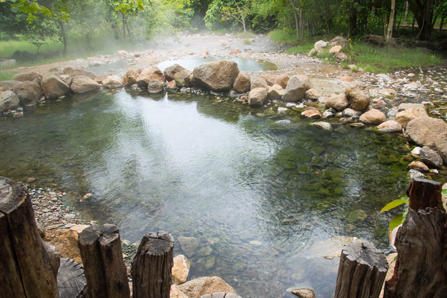 Hot springs in Pai, near Mae hong Son, Thailand
