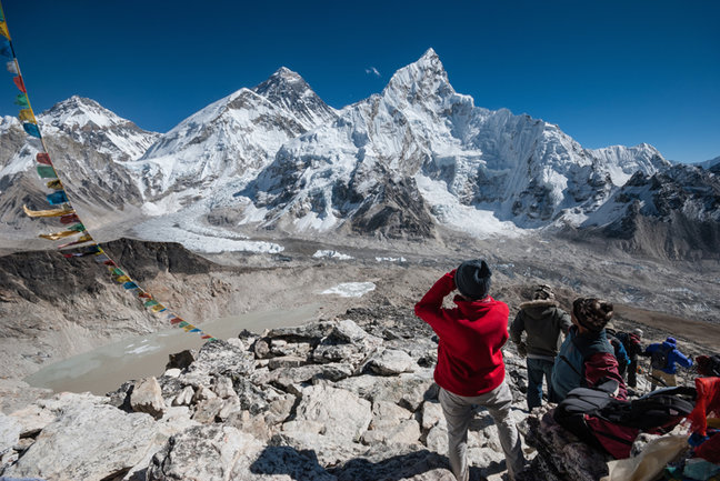Mount Everest & Khumbu Glacier from Kala Pattar summit
