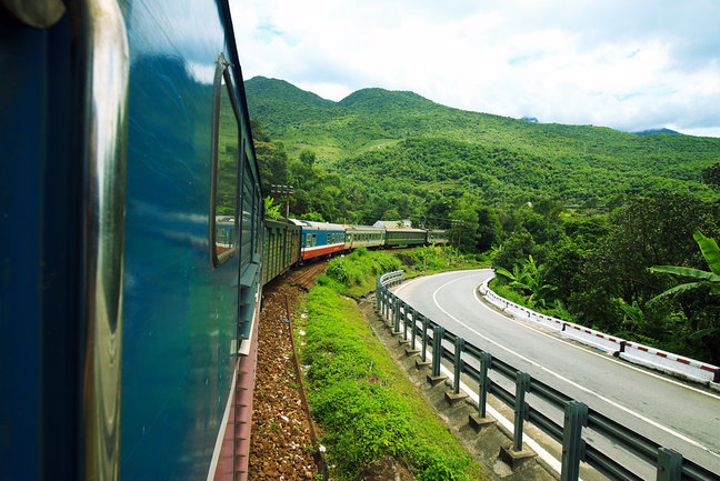 Reunification Express Train Vietnam