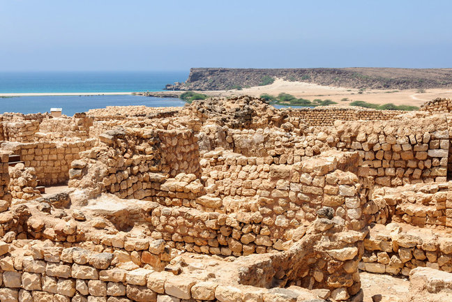 Archaeological site of Khor Rori Sumhuram, near Salalah, Oman 