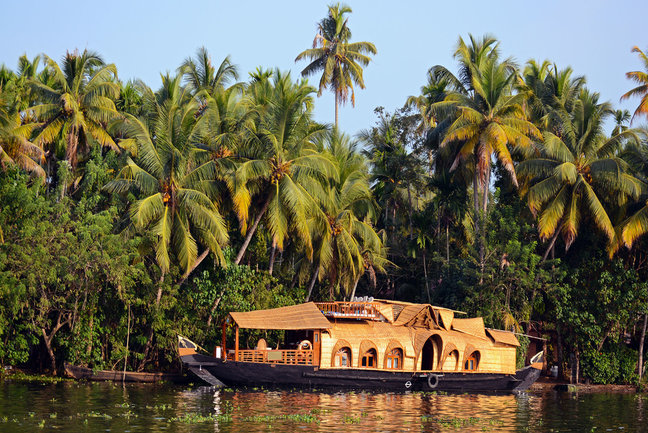 Houseboats in Kerala, India