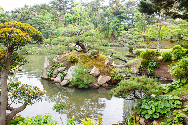 Shukkeien Gardens, Hiroshima, Japan