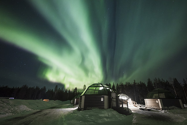 Arctic SnowHotel & Glass igloos