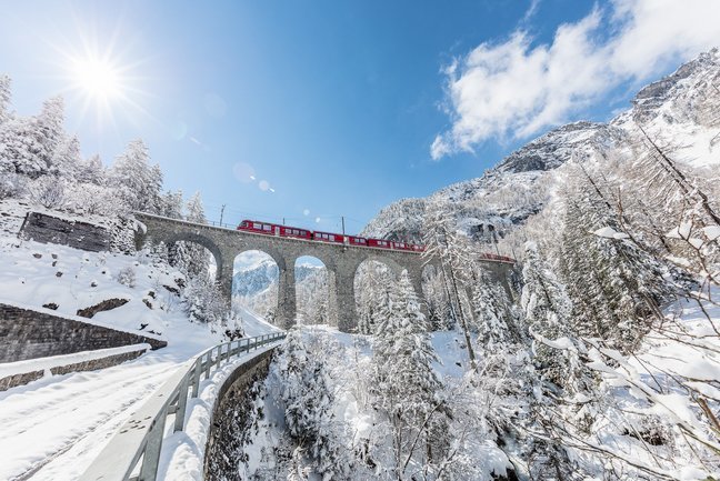 Snow on the Alps
