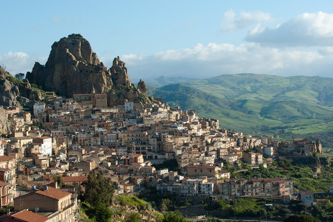Visit the dramatic hillside town of Gagliano