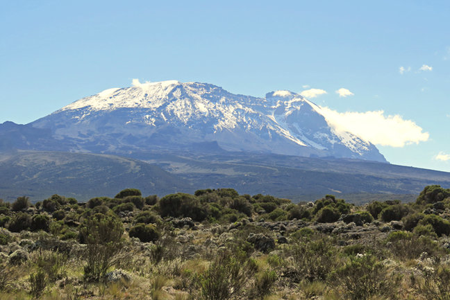 Approaching Kilimanjaro.