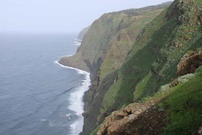 Huge cliffs viewed from Ponta do Pargo