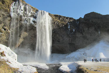 Seljalandsfoss waterfall near the Thorsmork valley