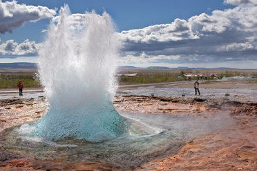 Strokkur erupting, Iceland