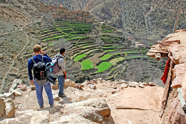 Trekking in the remote Azzaden Valley, Morocco