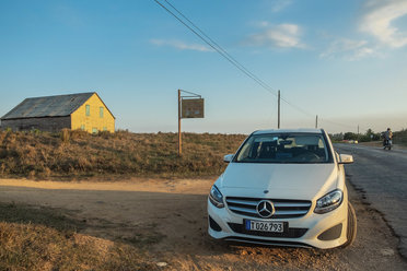 A hire car in Cuba